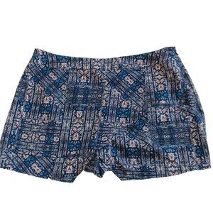 PINK REPUBLIC Women Skort Size XL Floral Pattern  Woven Casual Zip Closure